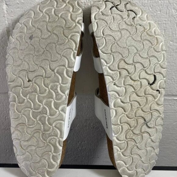 Birkenstock Mayari White Leather Toe Loop Sandal Slide Women's 41 EU/10 US - Picture 10 of 12